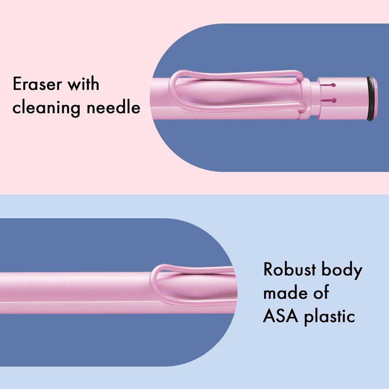 LAMY safari lightrose - Mechanical Pencil with ergonomic grip &