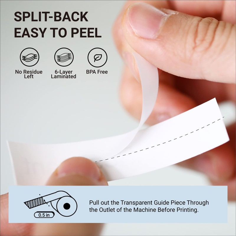 MakeID Label Makers L1 Q1 Refills Waterproof Laminated Custom Stickers