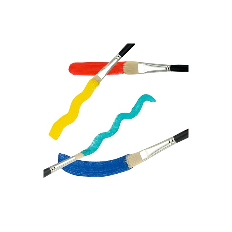 Creative Mark Pro White PowerCryl - Brocha para pintar, Round