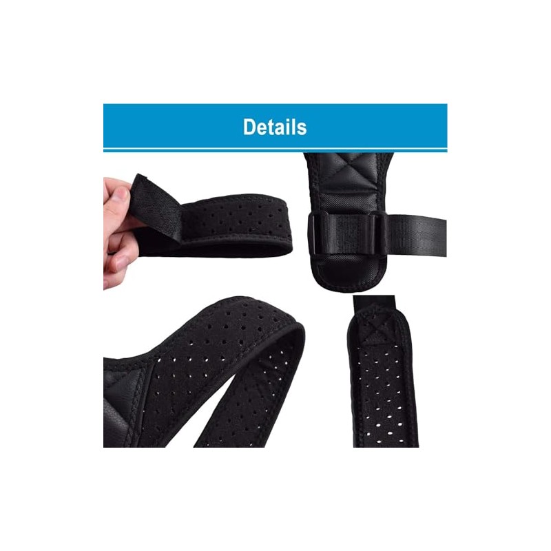Children's Posture Correction Back Support with Massage Ball, Adjustable Straightener