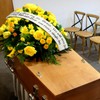 Funeral Wreath Sash, White, Love You for Always