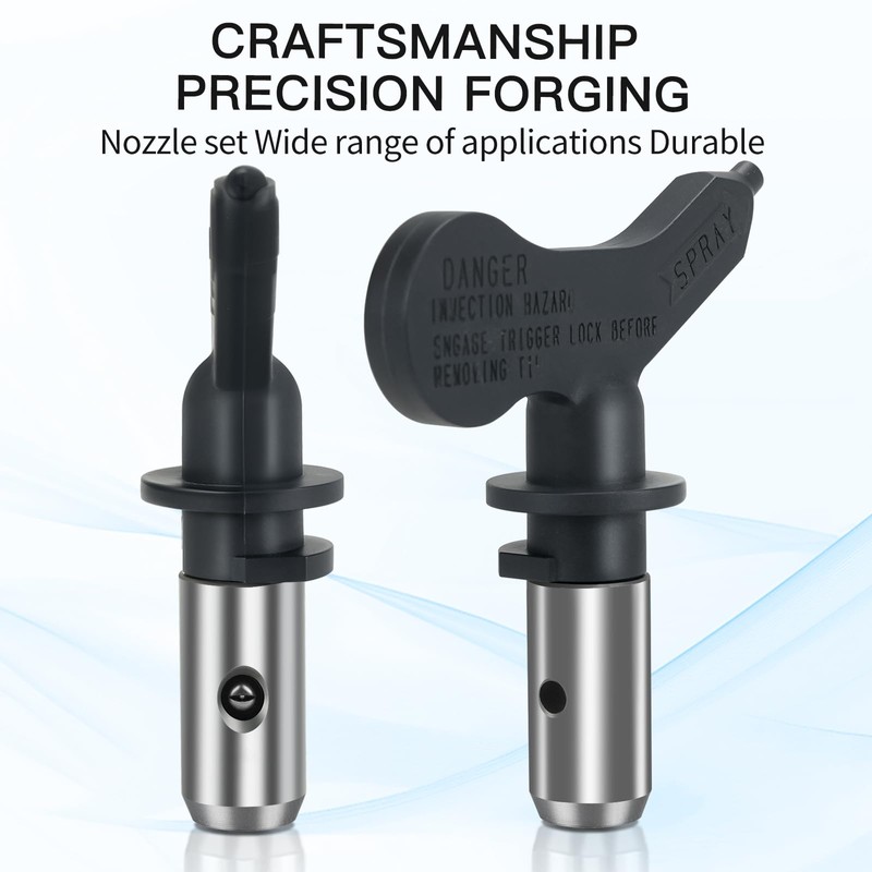 TUDUD Airless Spray Tips 6 Reversible Spray Nozzle Tips with