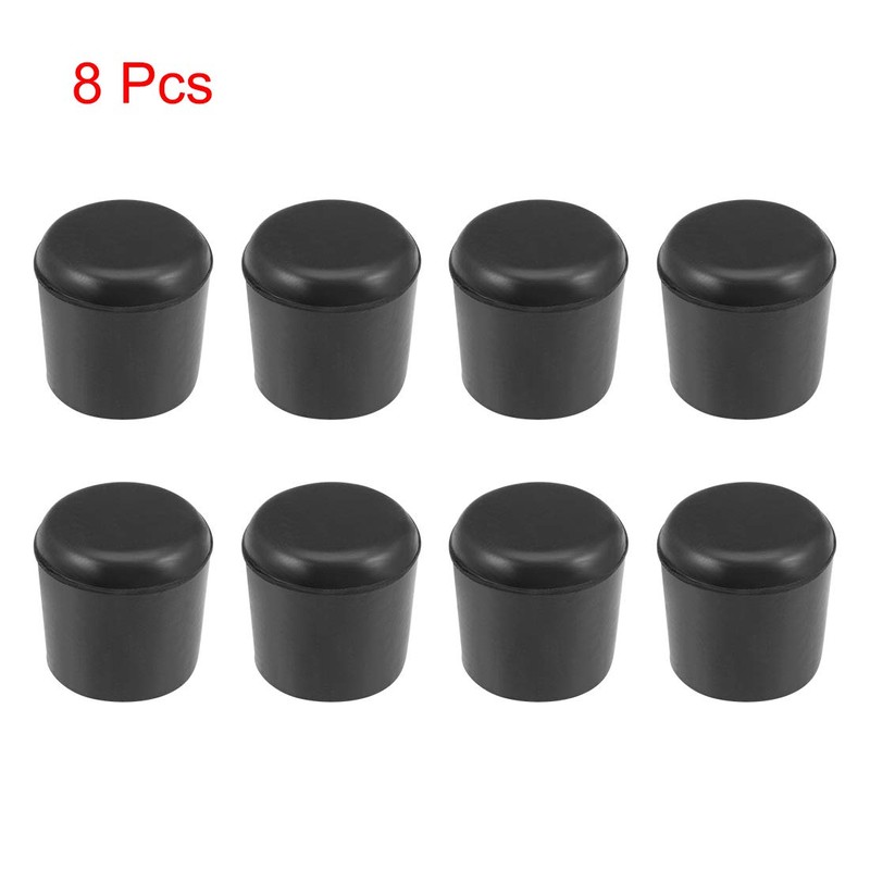 sourcing map Rubber Furniture Caps 21mm Inner Diameter Round Table