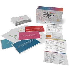 metaFox "Was wirklich zählt!" - 80 Value Cards for Coaching, Workshops & Therapy - For Life Coaching, Act Therapy Cards, Personal Values Cards and Therapy Tool