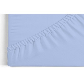 Burrito Blanco | Fitted sheets 150 x 190/200 cm | Bed 150 cm 100% Cotton Fabric | Design A8 Blue