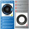 11x6.00-5 Flat Free Tire,2 Pack 11x6.00-5 Tires for Zero Turn