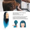 Hair Mannequin Head Colorful Hair Braiding Practice Hairdressing Mannequin Head