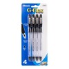 BAZIC G-Flex Black Oil-Gel Ink Pen w/ Cushion Grip (4/Pack)