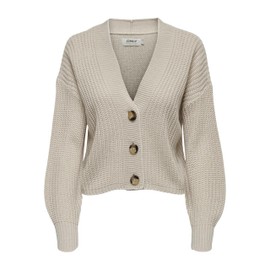 ONLY Women's Structured Cardigan, Pumice Stone