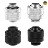 4 PCS Water Cooling Compression Fitting Two-Touch Fitting g1/4 Thread