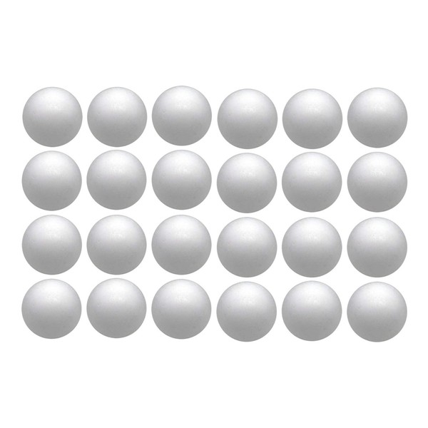 Crafjie Craft Supplies Foam Ball, 4 Inches, 24-Pack, Goldenvalueable Smooth