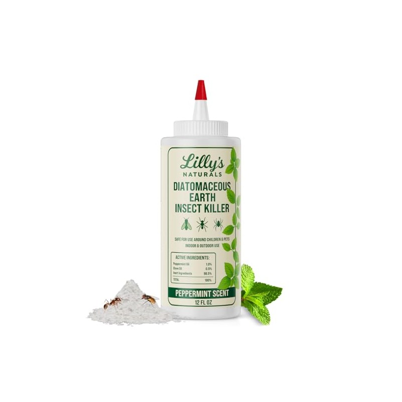 Diatomaceous Earth Food Grade with Peppermint Oil Crawling Insect Killer