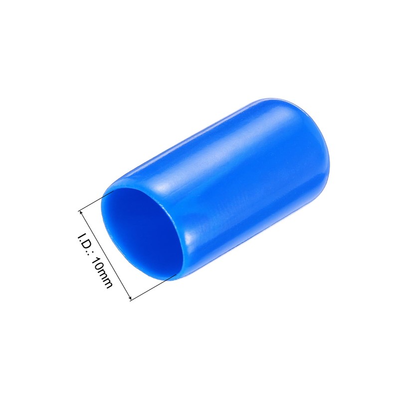 sourcing map 20pcs Rubber End Caps 10mm(3/8") ID Vinyl PVC