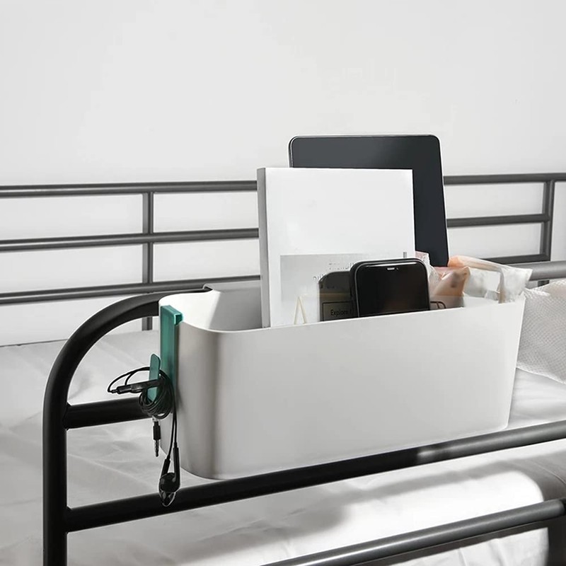 CeaHoify Bedside Bed Shelf Pockets Storage Holder to Storage Remotes