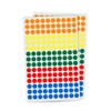 RubiGo - 8mm Sticky Dots 1500/3000 Coloured Dot Stickers, 5
