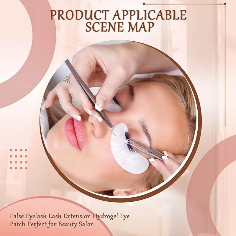 200 Pares Parches Empaque Hidrogel Para Ojos Pestañas Mink Verde