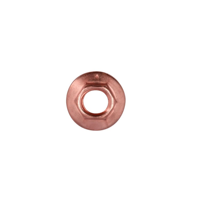 Connect 30742 Copper Flashed Nut Flanged & Self Locking M8