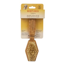 Burt's Bees for Dogs Double Sided Pin & Hemp Bristle Dog Brush | Best All-Purpose Dog Brush To Reduce Shedding | Great for All Small Dogs And Puppies | Ideal for Daily Grooming