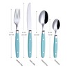 ANNOVA Silverware Set Stainless Steel Cutlery Color Handle With Rivet/Retro