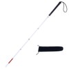 White Cane, Aluminum Folding Cane for the Blind,Folds Down 6