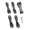 CableMod 8+8 Series Pro ModFlex Sleeved Cable Extension Kit (Black
