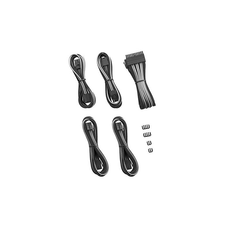 CableMod 8+8 Series Pro ModFlex Sleeved Cable Extension Kit (Black