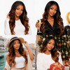 T1B/30 Ombre Light‑Brown Body‑Wave 3‑Piece Hair Bundles, 18‑20‑22 Inches