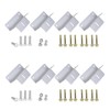 ECO-WORTHY 8 Units Solar Panel Mounting Brackets,Z Bracket Sets Lightweight