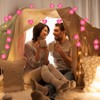 16 Feet/ 5 m 20 LED Heart String Lights Valentine's
