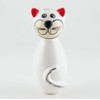 Tangoo Ceramic Cat Mini White/Grey Glossy