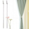 EINCORN Pack of 2 Clear 17Inch Curtain Pull Wand Drapery