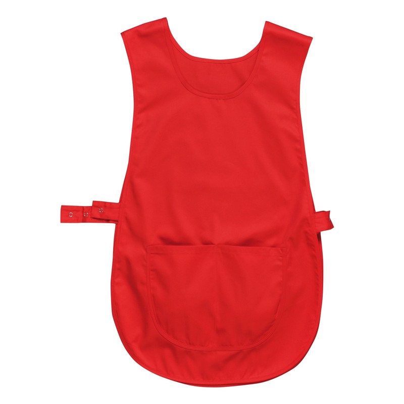 Portwest S843RERL/XL Tabard with Pocket, Regular, Size: L/XL, Red