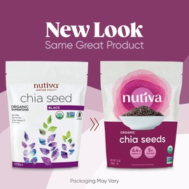 Nutiva Organic Chia Seed, Black, 12 Ounce (Pack of 1)