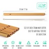 GET FRESH Reusable Bamboo Drinking Straws Set – 6-pack Natural