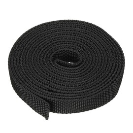 PATIKIL 0.7 Inch ID 10 ft Nylon Protective Hose, Cable Cover, Protective Cover for Welding Tig Hose, Hydraulic Hose, Black
