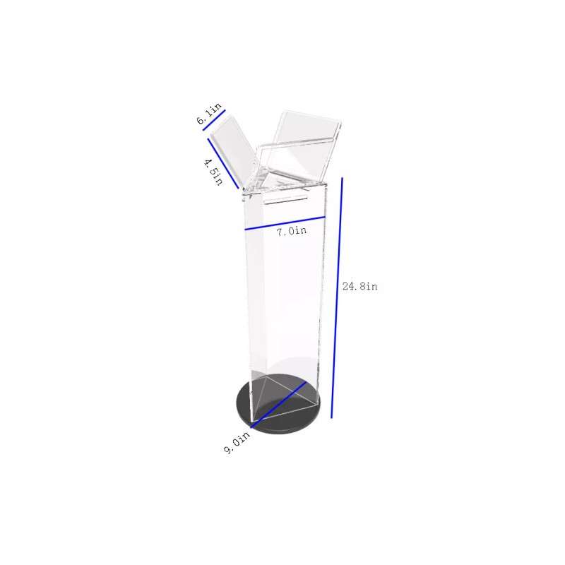 FixtureDisplays Frosted Acrylic 3 Sided Gridwall Display Rack Versatile and