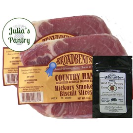 Julia's Pantry Smoked Country Ham Biscuit Slices and Red Eye Gravy Sample