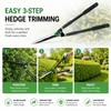 29.9" Hedge Shears for Garden Trimming – Carbon Steel Blade
