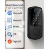 Smart Door Lock, Fingerprint Password IC Card Key Tuya APP,