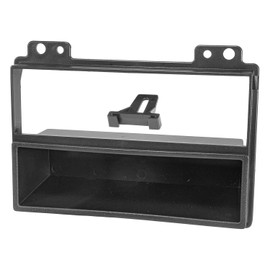 tomzz Audio 2415-017 radio fascia compatible with Ford Fiesta JH1/JD3 Ford Fusion JU2 car front facelift black