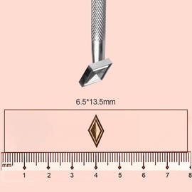 Leather Craft Stamping Tool,Lozenge Pattern Leather Craft Stamping Tool with 304 Stainless Steel #LX113