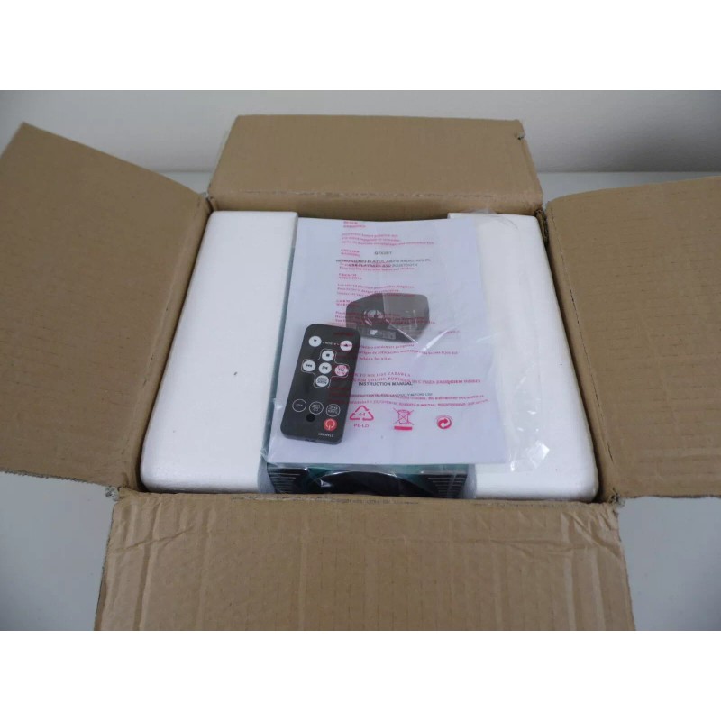 TechPlay QT62BT Bluetooth Tabletop Stereo CD AM FM Radio AUX