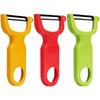 Original Vegetable Fruit Peeler Carbon Steel Blade 3 Pack Red/Green/Yellow…