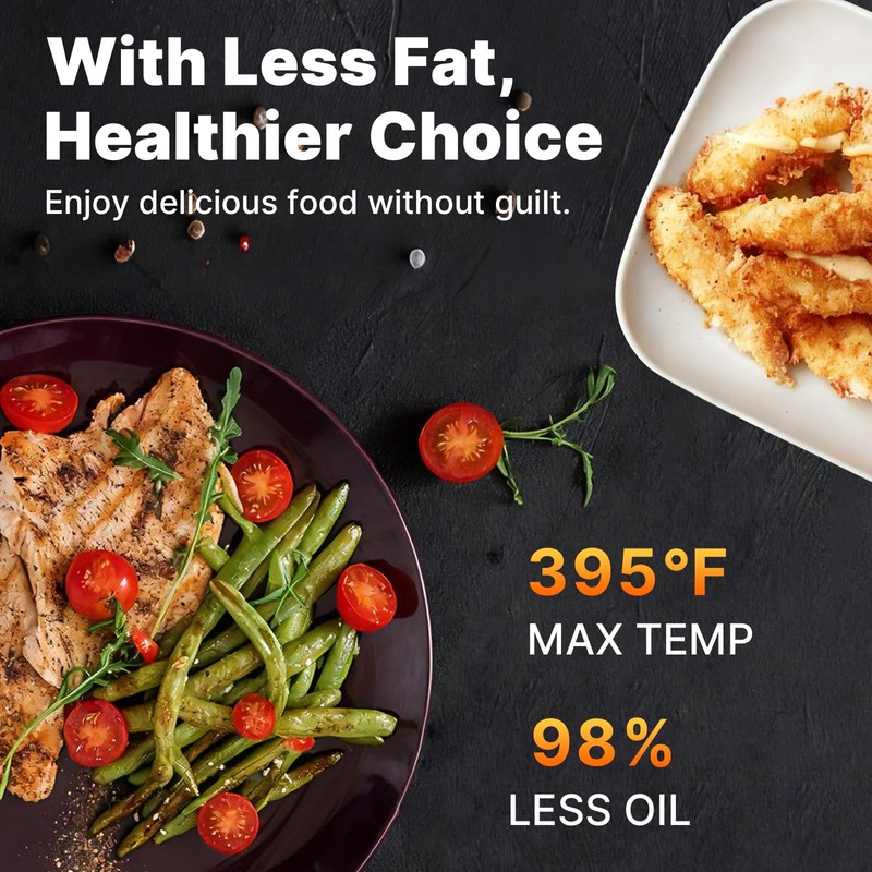 Compact Air Fryer Small, 2.1QT, 4-in-1 Small Mini Airfryer Compact,