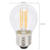 6Pcs Dimmable LED Lamp Bulbs G45 E27 4W Transparent Filament