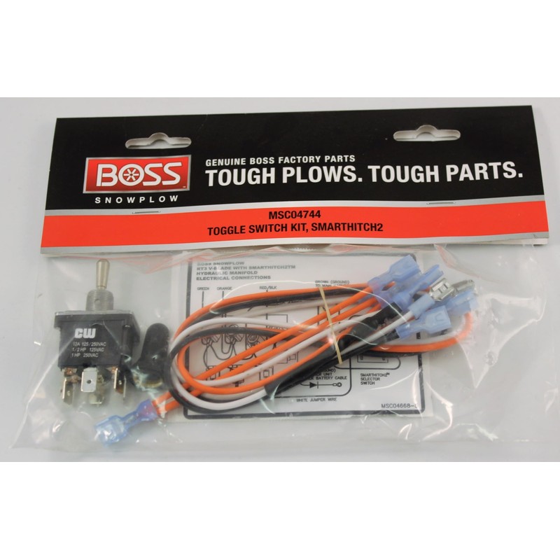 Boss Snowplow TOGGLE SWITCH KIT, SMARTHITCH2 - Push On Toggle