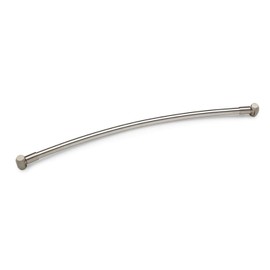 Barclay Products 7120-66-BN Curved Shower Rod with Flanges, 66", Brushed Nickel