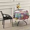 JUMBEAR Bohemia Round Tablecloth Polyester Circular Table Cloth Beautiful Water
