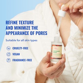 Good Molecules Niacinamide Serum - 10% Niacinamide to Target Acne, Nourishment, and Skin Tone - Ultra Hydrating Serum and Brightening Skin Care for Face