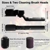 Electric Grill Clean Brush, Rechargeable Cordless BBQ Brush, 180°Adjustable Cleaning